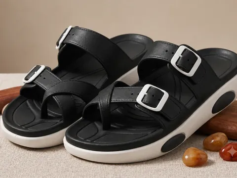 Slideez Article 111 — Cross-Strap Sandal