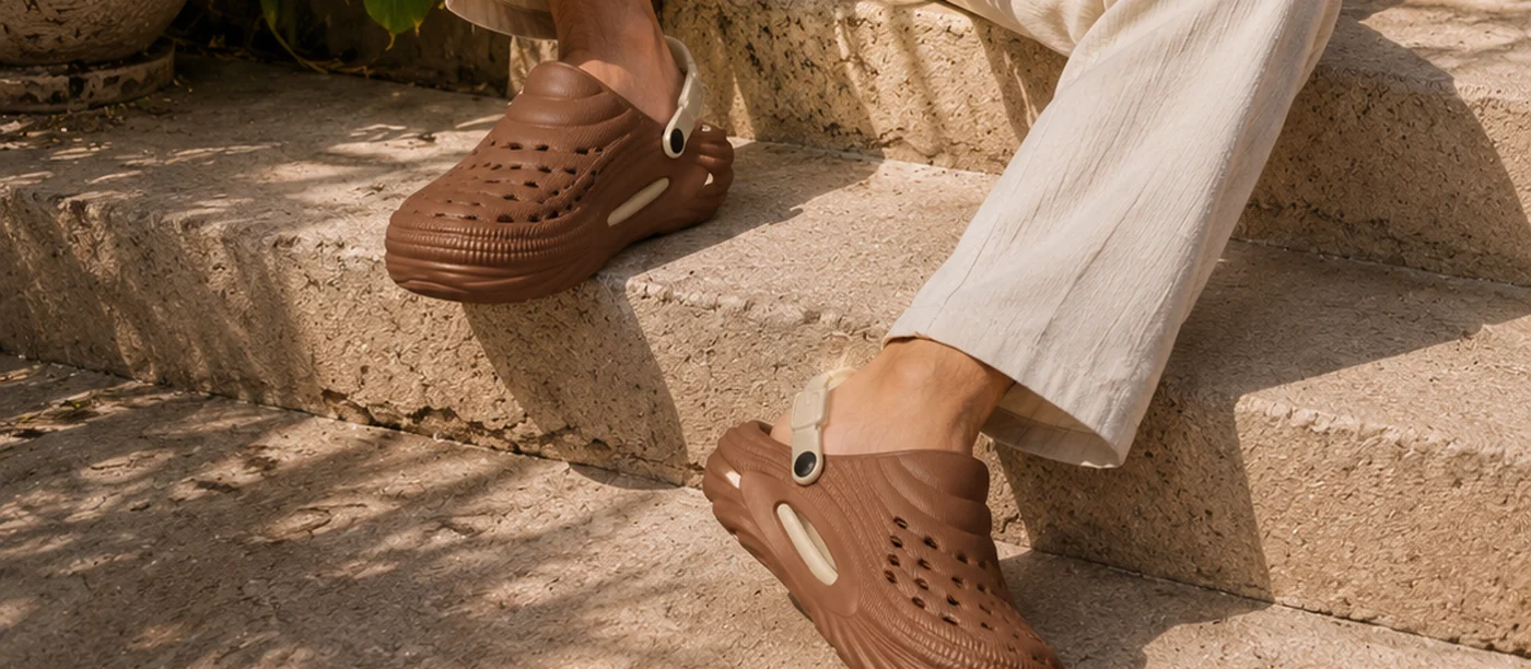 Slideez EVA clogs worn — wholesale clog range