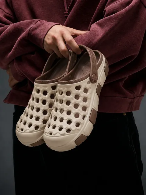 Article 146 — MATRIX — Perforated Clog · Textured
